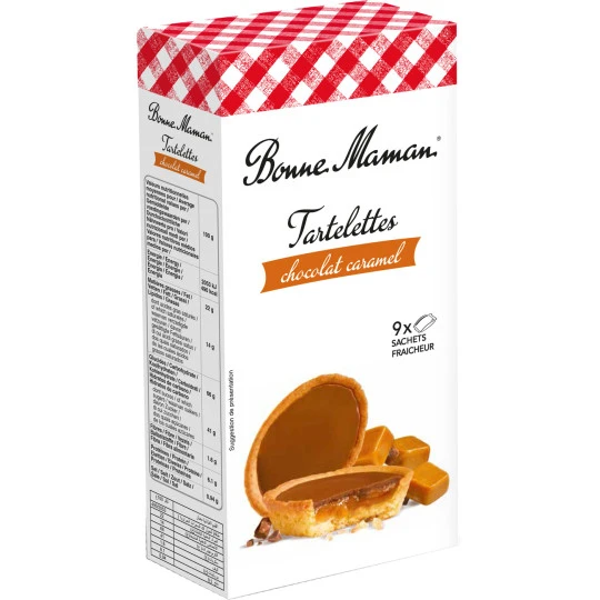 Bonne Maman Tartelettes Chocolat Caramel 135G 3 Bonne Maman Tartelettes Chocolat Caramel 135G