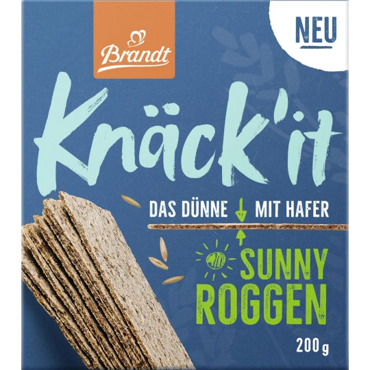 Brandt Knäck'it Sunny Roggen 200G 3 Brandt Knäck'it Sunny Roggen 200G