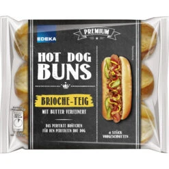 Brioche Hot Dog Buns 6ST 270g