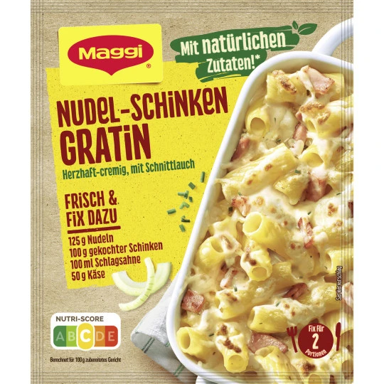 Fix Nudel Schinken Gratin 33G 3 Fix Nudel Schinken Gratin 33G