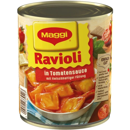 Maggi Ravioli In Tomatensauce 800G 3 Maggi Ravioli In Tomatensauce 800G