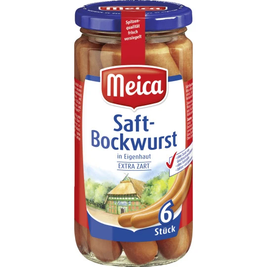 6 Saft-Bockwürste 380G 3 6 Saft-Bockwürste 380G