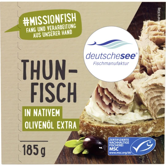 Deutsche See Thunfisch In Olivenöl 185G 3 Deutsche See Thunfisch In Olivenöl 185G