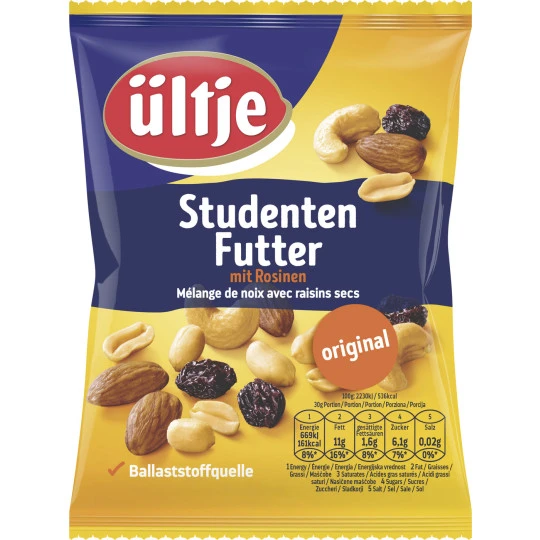Studentenfutter Mit Rosinen Original 200G 3 Studentenfutter Mit Rosinen Original 200G